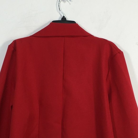 Pretty Little Thing Single Breasted Oversized Blazer, Women's Size 12 {US} - Red - Picture 11 of 12